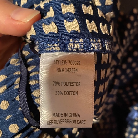 ASOS Blue Polka Dotted Skirt - Picture 3 of 3